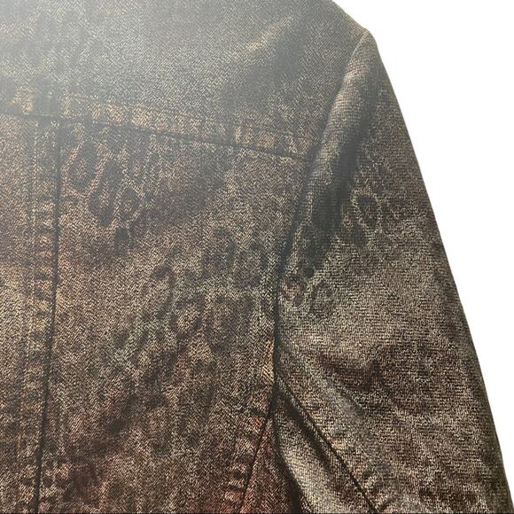 Peck & Peck Weekend, Size 4, Metallic Browns and Mauves, Animal Print Shiny - Picture 13 of 15